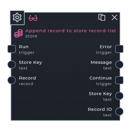 Append Record to Record-list Command
