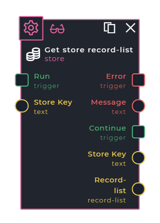 Get Store Record-list Command