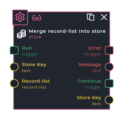 Merge Record-list Command